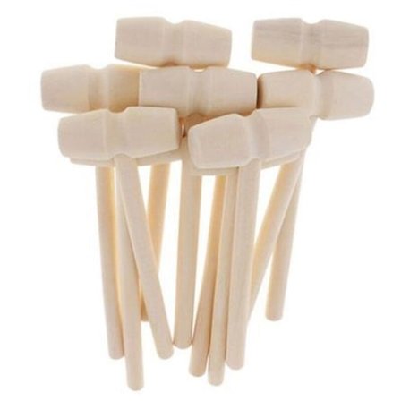 30 stycken serie mini trähammare för hummer krabba och andra skaldjur, mini träklubba slående planet kaka trähammare