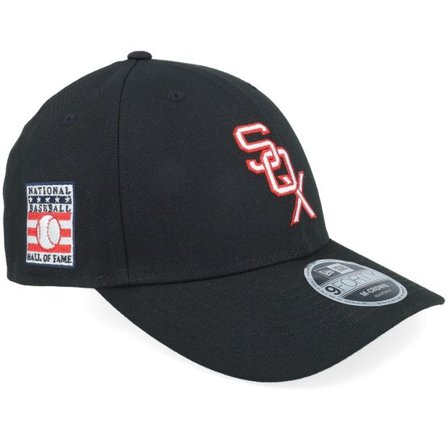 New Era - MLB Svart adjustable Keps - Chicago White Sox MLB Hall Of Fame 9FORTY M-crown Black/Red Adjustable @ Hatstore