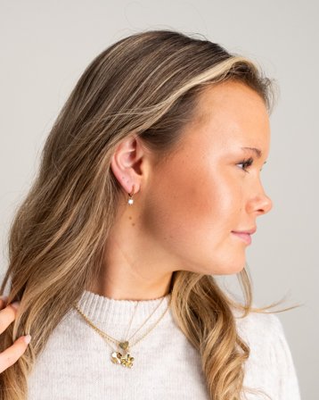 Edblad Crown Hoops Gold Gyllen Smykker Jente - Kids Brand Store