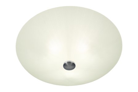 Aneta Lighting STRÅLA plafond 50 cm, hvit/stål, 3x60W E27 Ø500 h190
