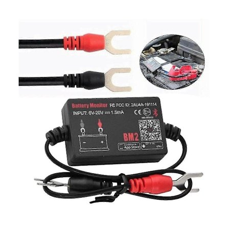Bm2 Batterimonitor Tester 12v Batterimonitor Bluetooth 4.0 Bilbatteri Analysator Opladning Start Test Spændingstester