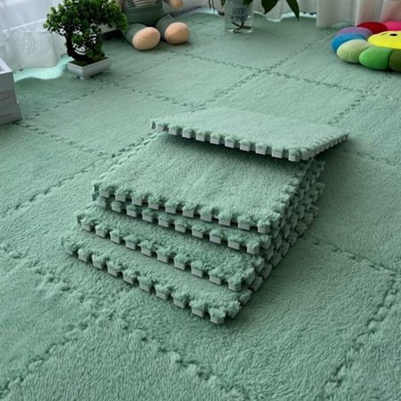 10 stk 30*30cm Baby Lekematte Trening Barnematte MINT GRØNN_ma