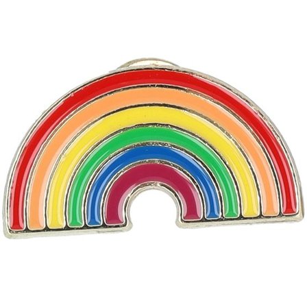 Cap Pins - Multi Tillbehör - Rainbow Metal Enamel Pin @ Hatstore