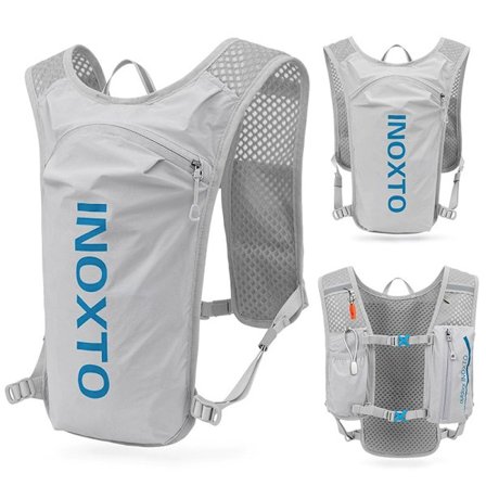 Löpning Hydration Vest Ryggsäck, Lättviktig Isolerad Pack med 1.5L Vattenblåsa Väska Dagryggsäck för Vandring Trail Löpning Cykling Tävling
