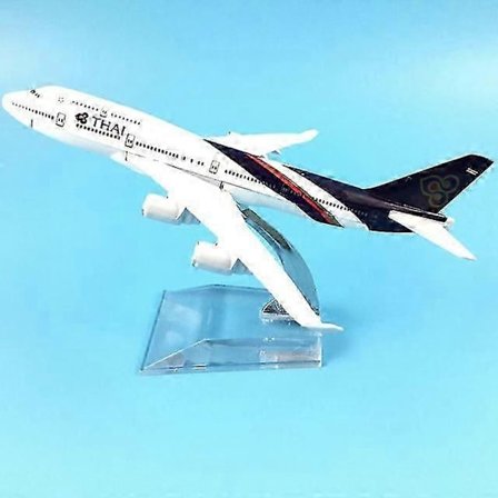Eksklusiv 16 cm flymodel Thai Airways Boeing 747 flymodel 1:400 trykstøbt metal fly legetøj