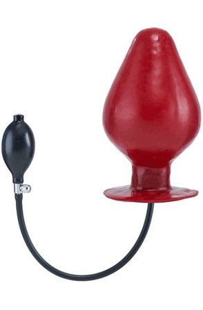 Mr B Aufblasbarer Latex Plug Vortex Rot XL