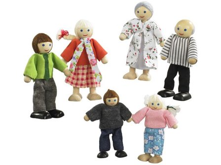 Dockfamilj 6/fp - Lyreco - Skola och förskola - Lekmaterial - Dockor