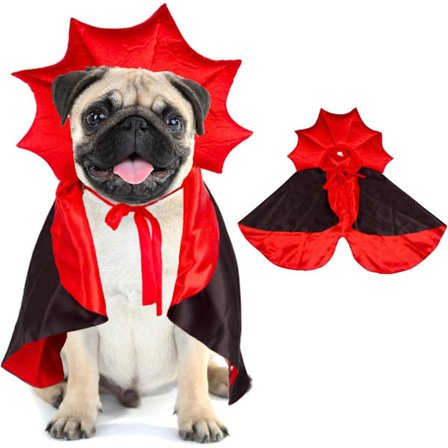 Halloween hundekostume hund vampyr djævel kostume hund halloween kappe kappe rød sort halloween kostumer til små mellemstore store hunde