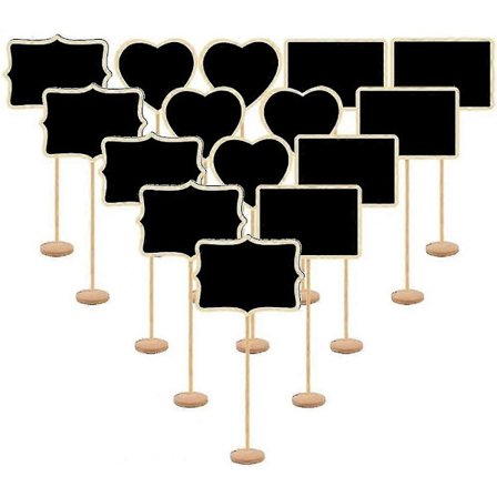 15 kpl Mini Liitutaulutelineet Puu Ruokakyltit Mini Taulu