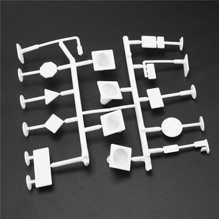 Vejskilte til små biler og tog 3 ruller 4,8 cm x 5 m lige kurve spor trafik skilte - Børnegaver