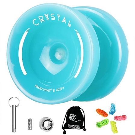 Magicyoyo k2 crystal yoyo, kaksoisfunktioinen aloittelijan vastareagoiva yoyo, vaihdettava vastareagoiva laakeri edistyneille