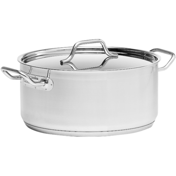 Kittel Låg med Lock Patina Rostfri