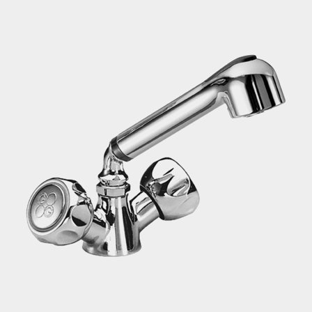 Misturador de torneira com chuveiro para barco, 3/8" G (BSP), latão cromado