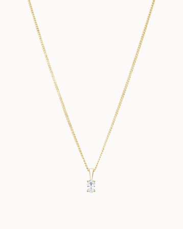 Naturlig Diamanthalskæde Sienna 18K Gultguld 0.50 Carat - smykker fra Vanbruun