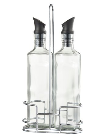 Dorre Oil & Vinegar Dispenser Set Olive - Silver - 35 cl