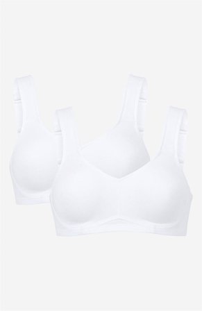 Cellbes of Sweden - Ovadderad soft-bh Ingrid 2-pack - vit + vit - för damer - 100C