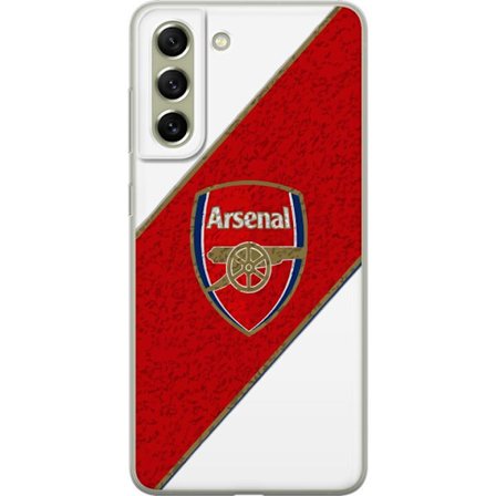 Kompatibelt Mobilskal till Samsung Samsung Galaxy S21 FE 5G Moschino Toy teddybjörn med enkel tecknad design, brun björn med vit tröja och tydlig l