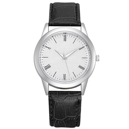 Clean Classic Herrklocka stilren m läderarmband - Flera färger