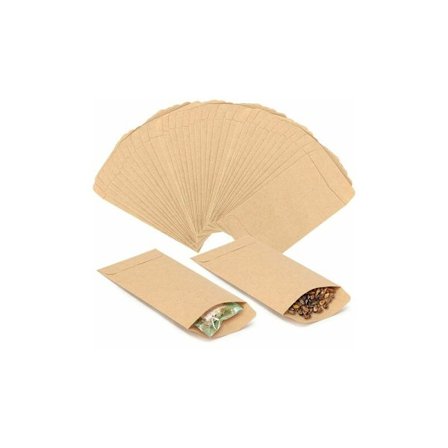 Paket med 50 kraftpapperspåsar Små matpapperspåsar, 6 cm x 10 cm