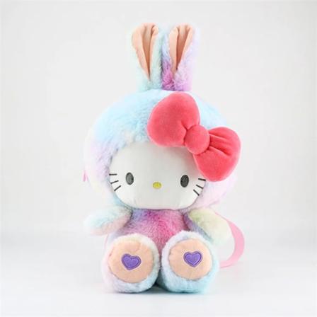 Mub- My Melody rygsæk sød plys Kawaii kanin rygsæk blød dukke rygsæk Sanrio 3 3 40CM*25CM