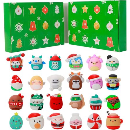 MicroMallow 24 - päivän joulukalenteri, jossa on 24 ainutlaatuista suloista hahmoa, joulunajan juhlava yllätyslaskenta lapsille
