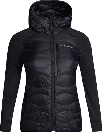 Peak Performance Women's Helium Down Hybrid Hood Women middle-layer down jackets Black S