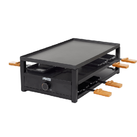 Princess Raclette Steel 8personers Köksmaskiner Unisex Svart