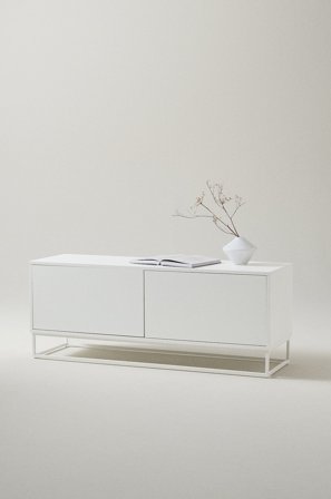Jotex - Tv-benk 42x140 Cm White mdf / metall - LYCKEBY - Kjøp TV-benker hos Jotex