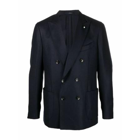 Lardini, Lardini Jackets Blue Blauw, Heren, Maat:M