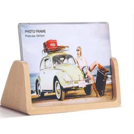 2 kpl Kuvakehystä - Rustiikkiset Puukehykset Pähkinäpuupohjalla Ja Teräväpiirtoisella Irrotettavalla Akryylilasilla Pöydälle Tai Työpöydälle