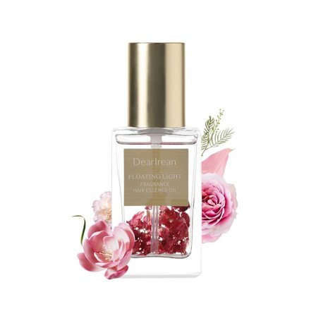 Hårparfyme, Rose Hårparfyme for Kvinner, Blomsterduft Eterisk Hårolje, Langvarig, Dyp Næring for Tørt og Skadet Hår og Anti-Frizz