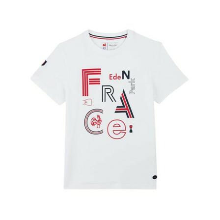 Eden Park, Tee-shirt FFR Wit, Heren, Maat:S