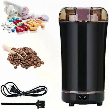 Multifunktionell Elektrisk Pillermortel - Krossa Piller/Vitaminer/Kaffebönor till Fint Pulver för Sondmatning Barn Husdjur