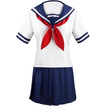 JK Cosplay Kostyme Sjømann Marineblå Plissert Skjørt Anime Cosplay Kostymer Jenter Japansk Skole Plissert Skjørt Uniform JK Anime Skole