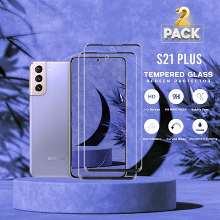 2-Pack Samsung S21 PLUS - 9H Härdat Glass - 3D Super Kvalitet