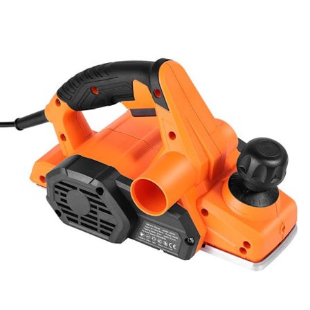 Ledningsbundet Elektrisk Høvl 82 mm-Duoku-650 W-16800 omdr/min-med Justerbar Dybde og 2 Blade-Snedkerværktøj