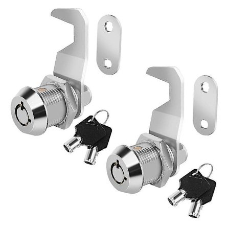 Verktygslåslås med nyckel, 5/8 tums kamlås för skåp, liklåsande, verktygslåslås för RV förvaringsfack dörr verktygsvagn brevlåda SZRH A-F [DB]