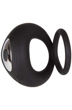 Rechargeable Vibrating C-Ring Black - Woome.pl