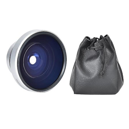 Sølv Stærk Brugbarhed 37mm 0,25x Super Fisheye Ekstra Linse Til 37mm Kaliber Kamera Linser