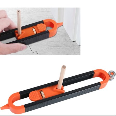 Konturmal med lås, profilverktøy trebearbeiding målerlinjal