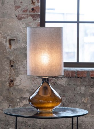 Flavia bordlampe H70 negra m/ninfa arena skjerm