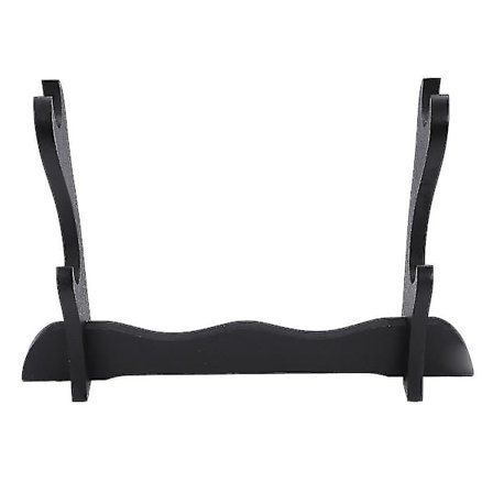 REA 2-tasoinen Samurai-miekka Katana-teline Kiinnike Teline Näyttö Musta