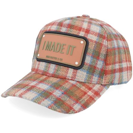 John Hatter & Co - Multi adjustable Lippis - Baseball I Made It Beige/Orange/Green A-frame Adjustable @ Hatstore
