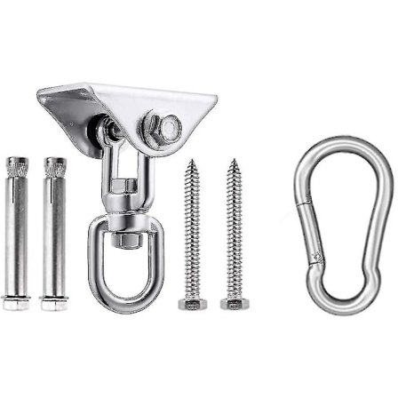 Kraftige Gungoppheng 450 kg Kapasitet Sus304 Rustfritt Stål 360° Roterende Hengekøye Stol Hengende Kit Opphengningskroker Med Bolt