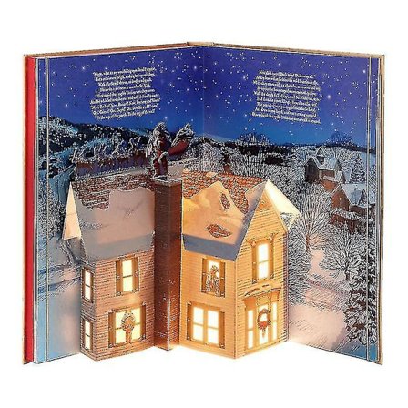 Juleaften Pop-up Bog Med Lys Og Lyd - En Smuk Klassisk Og Tiltrækkende Historie - Nyårsgave