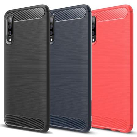Stöttåligt Armor Carbon TPU-skal Samsung A70 - fler färger Röd