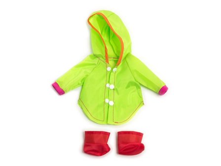 MINILAND Dockkläder regnkappa stövlar 32cm 2delar - Lyreco - Skola och förskola - Lekmaterial - Dockvagnar och docktillbehör