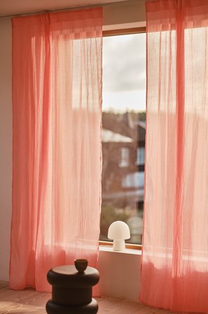 Jotex - Gardin 2-pakke Kremrosa - CIA - Kjøp Barnegardiner hos Jotex