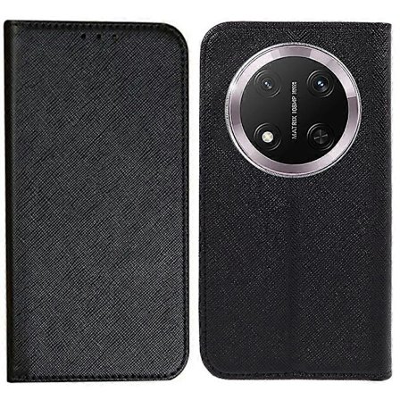 Honor Magic7 Lite 5G/ X9c 5G Kotelo Ristikkäinen Nahkainen Puhelinkuori Piilotettu Magneettikiinnitys[HK]