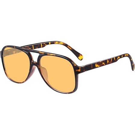 Retro Aviator Solglasögon för Dam Herr Stor Båge Klassiska 70-tals Vintage Solglasögon Pilotglasögon